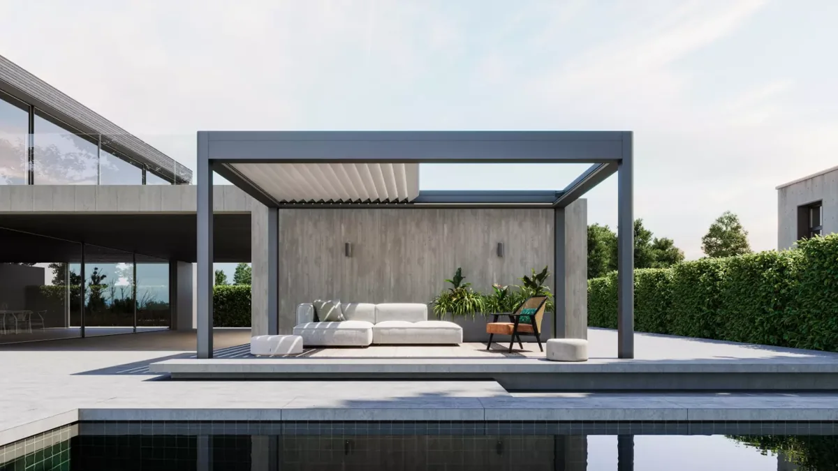 Bioklimatik Pergola uygulama örneği